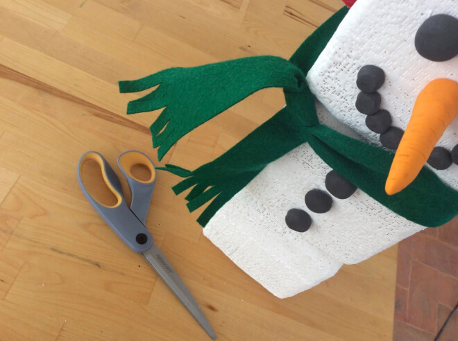 Craft Project: Blocky the Snowman