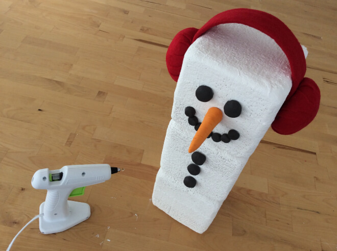 Craft Project: Blocky the Snowman